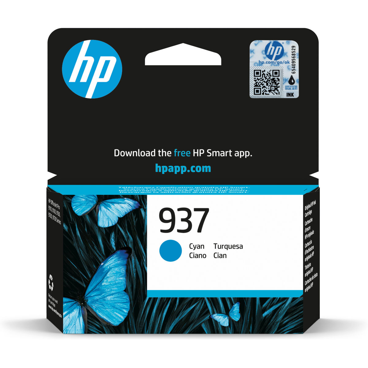 Original Ink Cartridge HP Blue Cyan